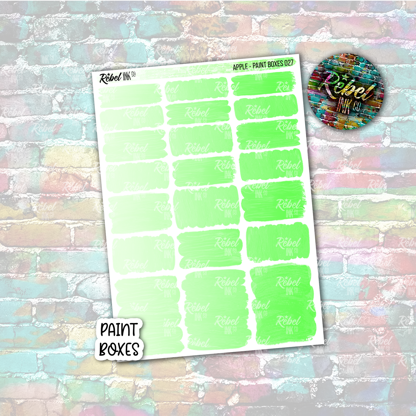 Apple - Paint Boxes Standard Vertical
