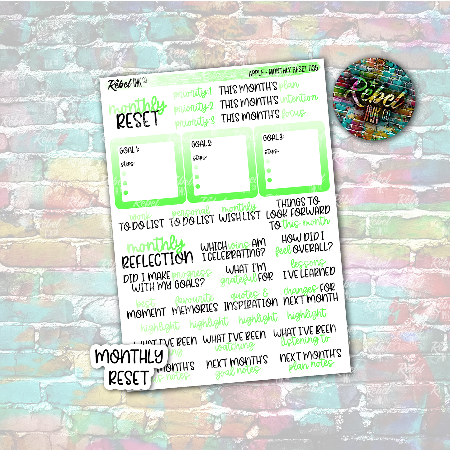 Apple - Monthly Reset