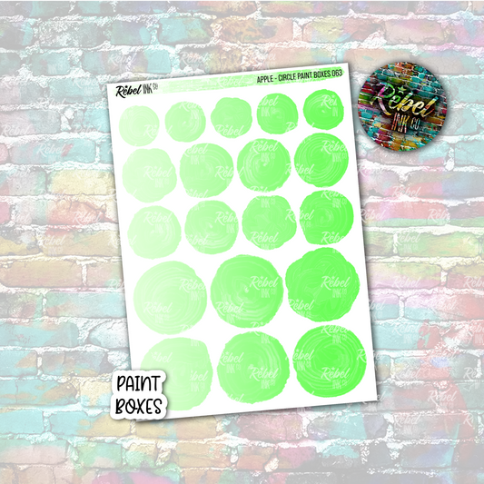 Apple - Paint Circle Boxes