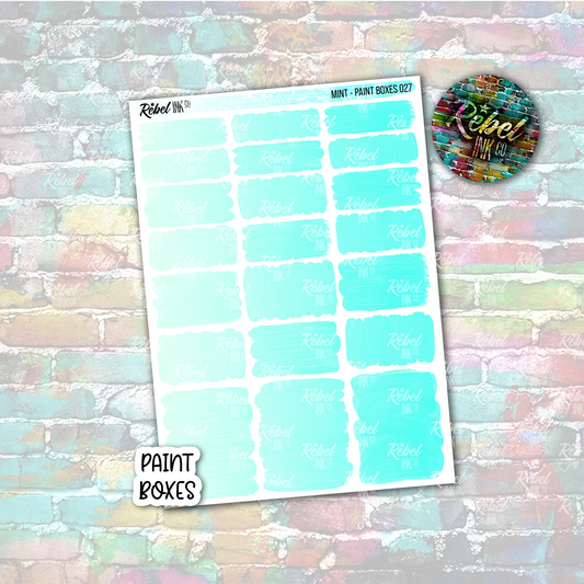 Mint - Paint Boxes Standard Vertical