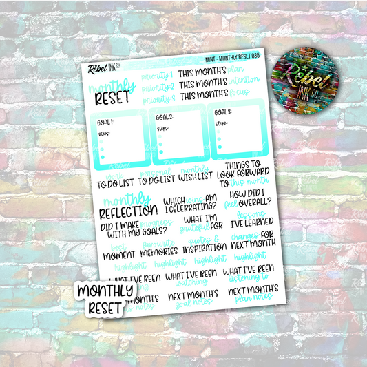 Mint - Monthly Reset