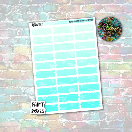 Mint - Paint Quarter Boxes