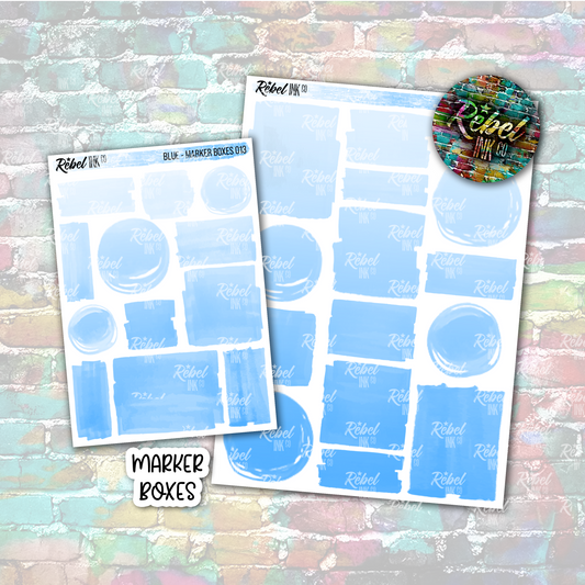 Blue - Marker Boxes Multi