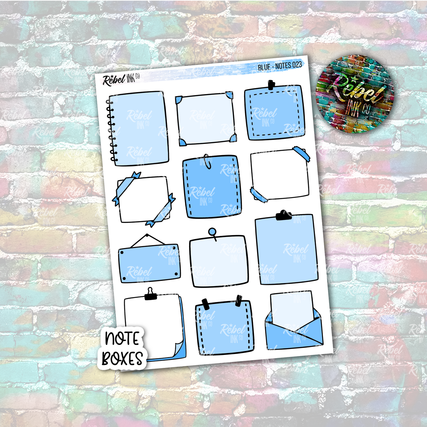 Blue - Note Boxes