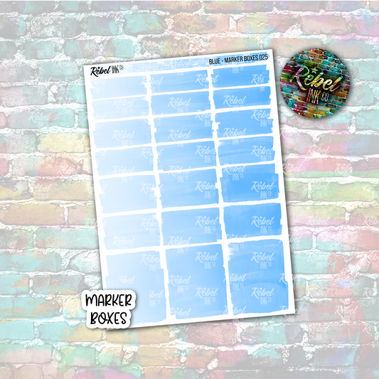 Blue - Marker Boxes Standard Vertical