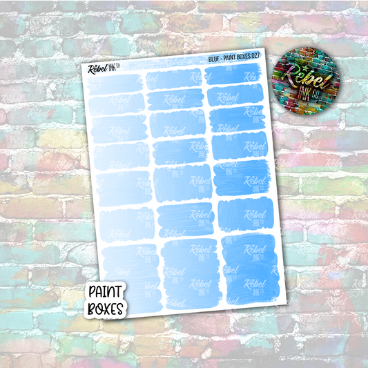 Blue - Paint Boxes Standard Vertical