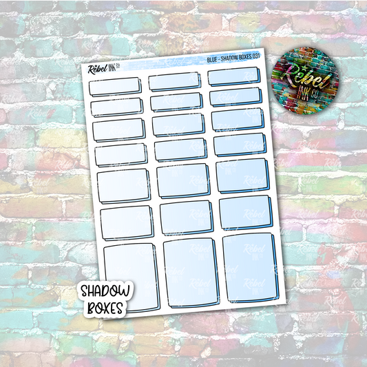 Blue - Shadow Boxes Standard Vertical