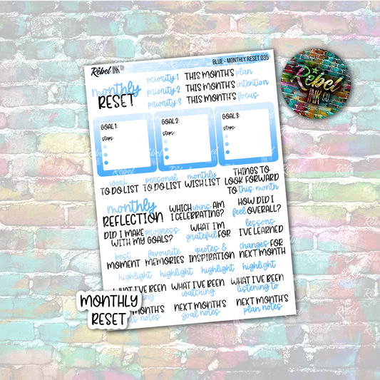 Blue - Monthly Reset