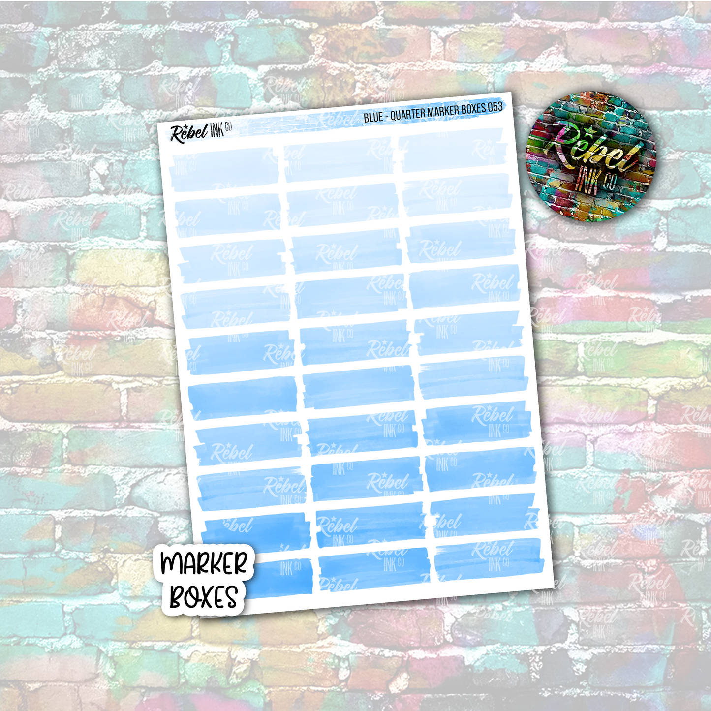 Blue - Marker Quarter Boxes