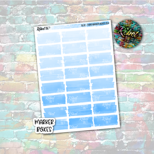 Blue - Marker Third Boxes