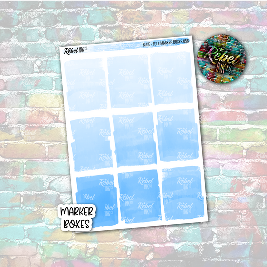 Blue - Marker Full Boxes