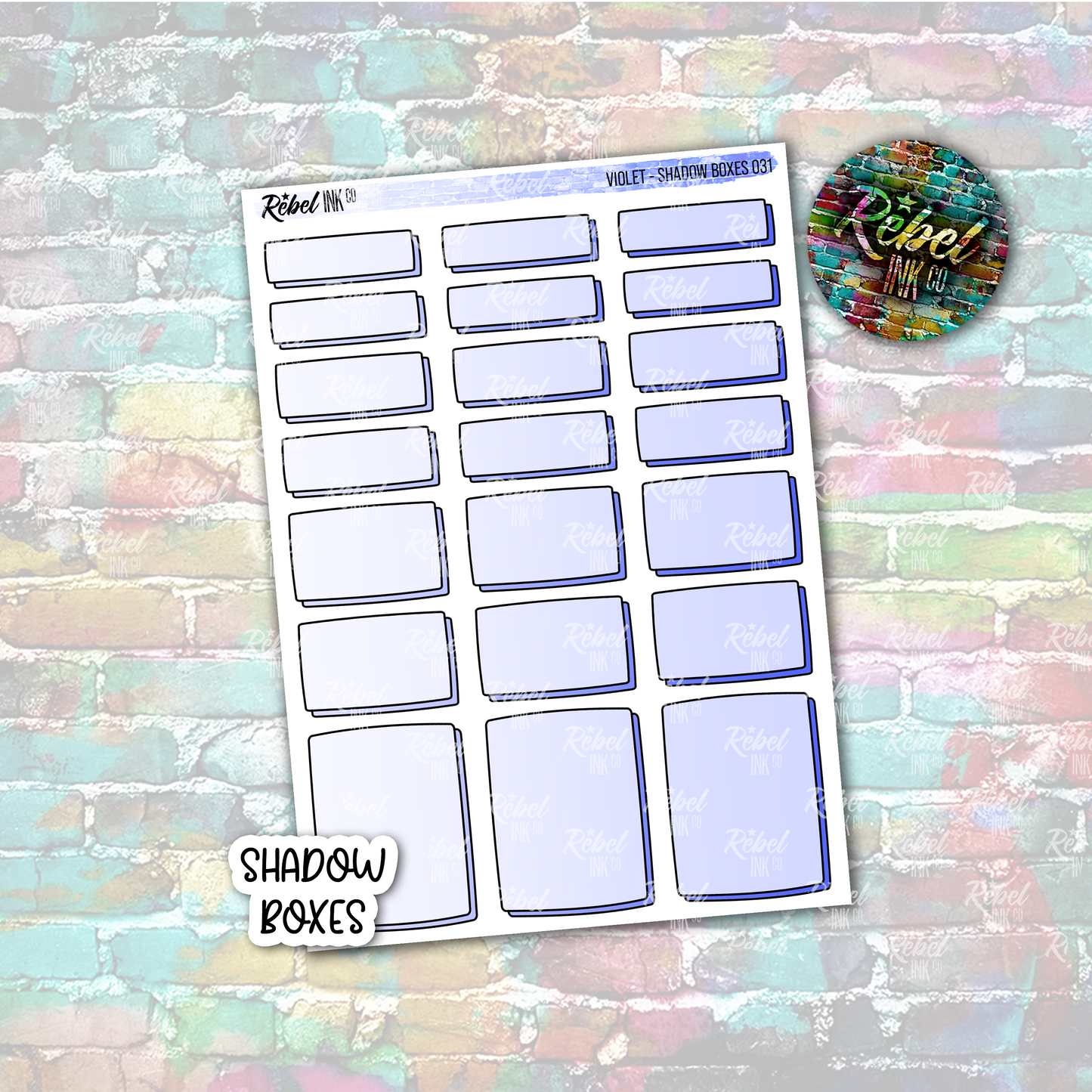 Violet - Shadow Boxes Standard Vertical