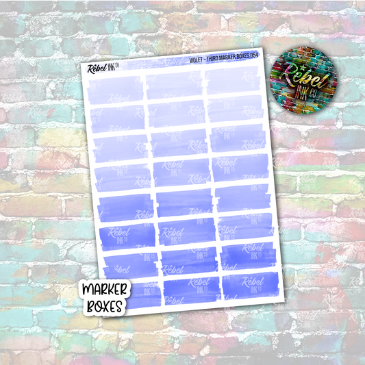 Violet - Marker Third Boxes