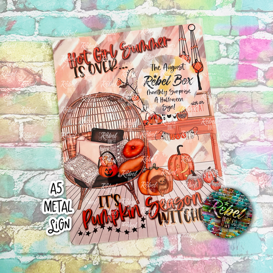 Boo-ho Chic - A5 Metal Sign