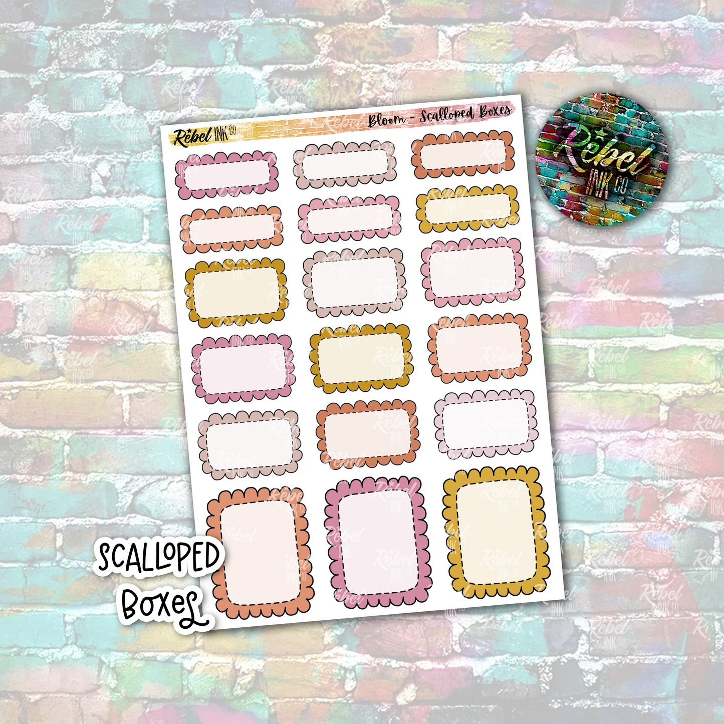 Bloom - Scalloped Boxes Standard Vertical