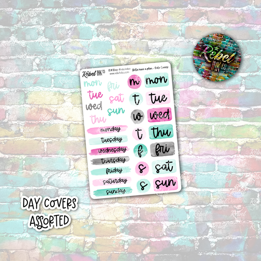 Gotta Have a Plan - Day Covers Assorted