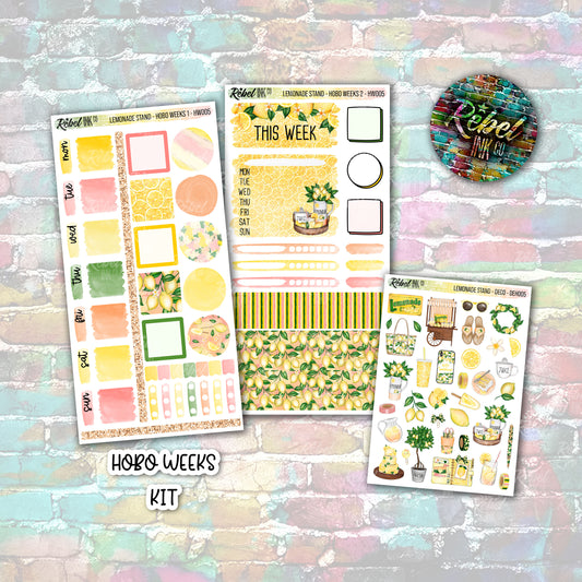 Lemonade Stand - Hobo Weeks Weekly Sticker Kit
