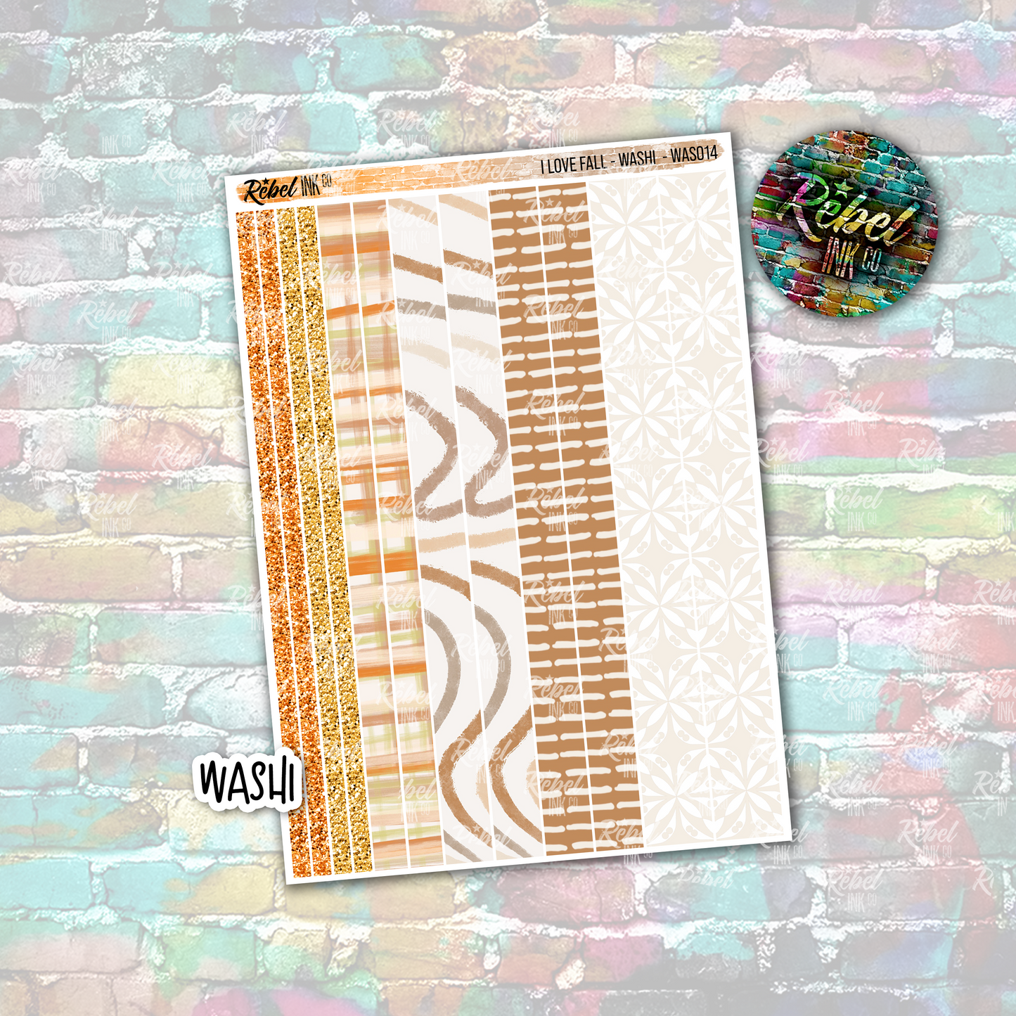 I Love Fall - Washi