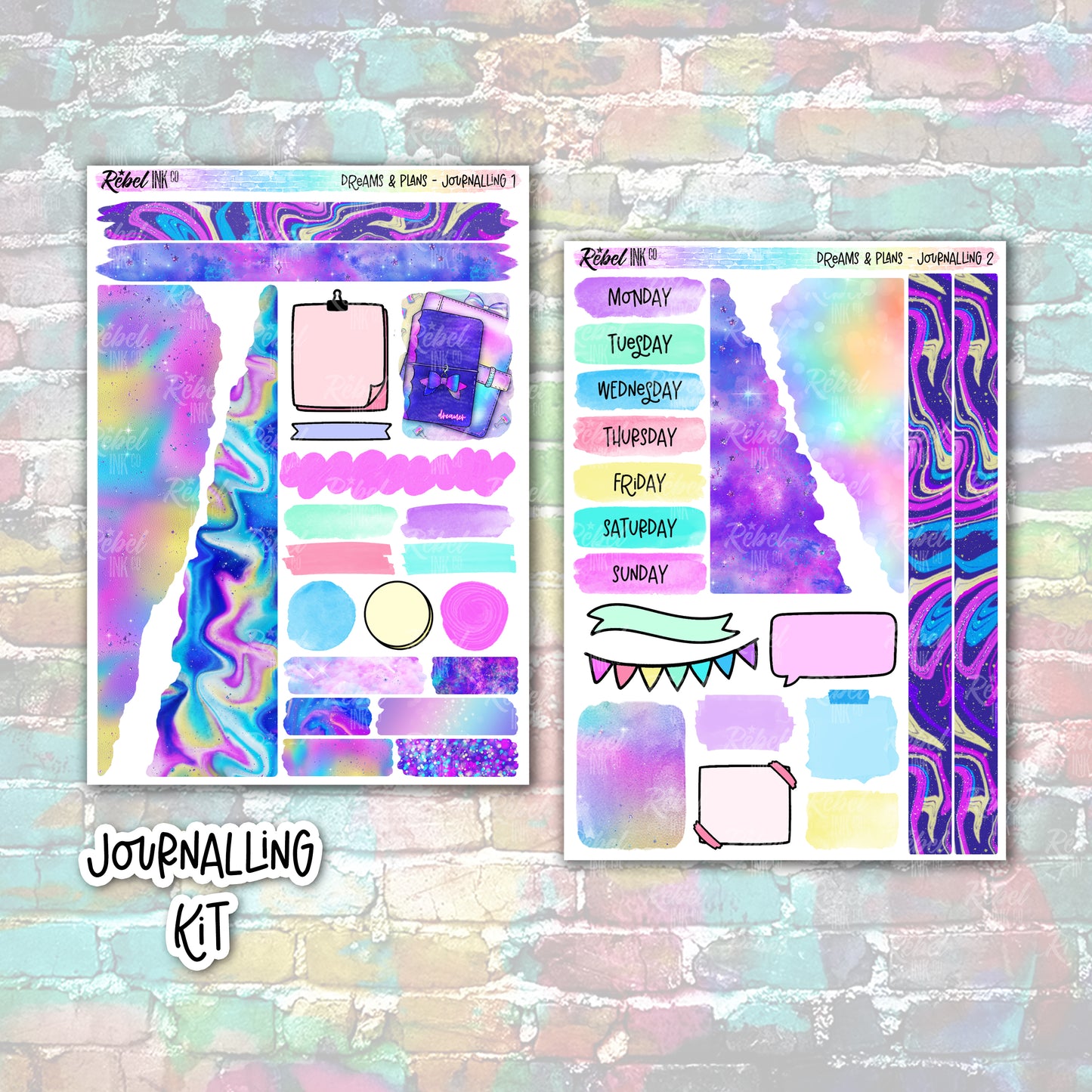 Dreams & Plans - Journalling Sticker Kit