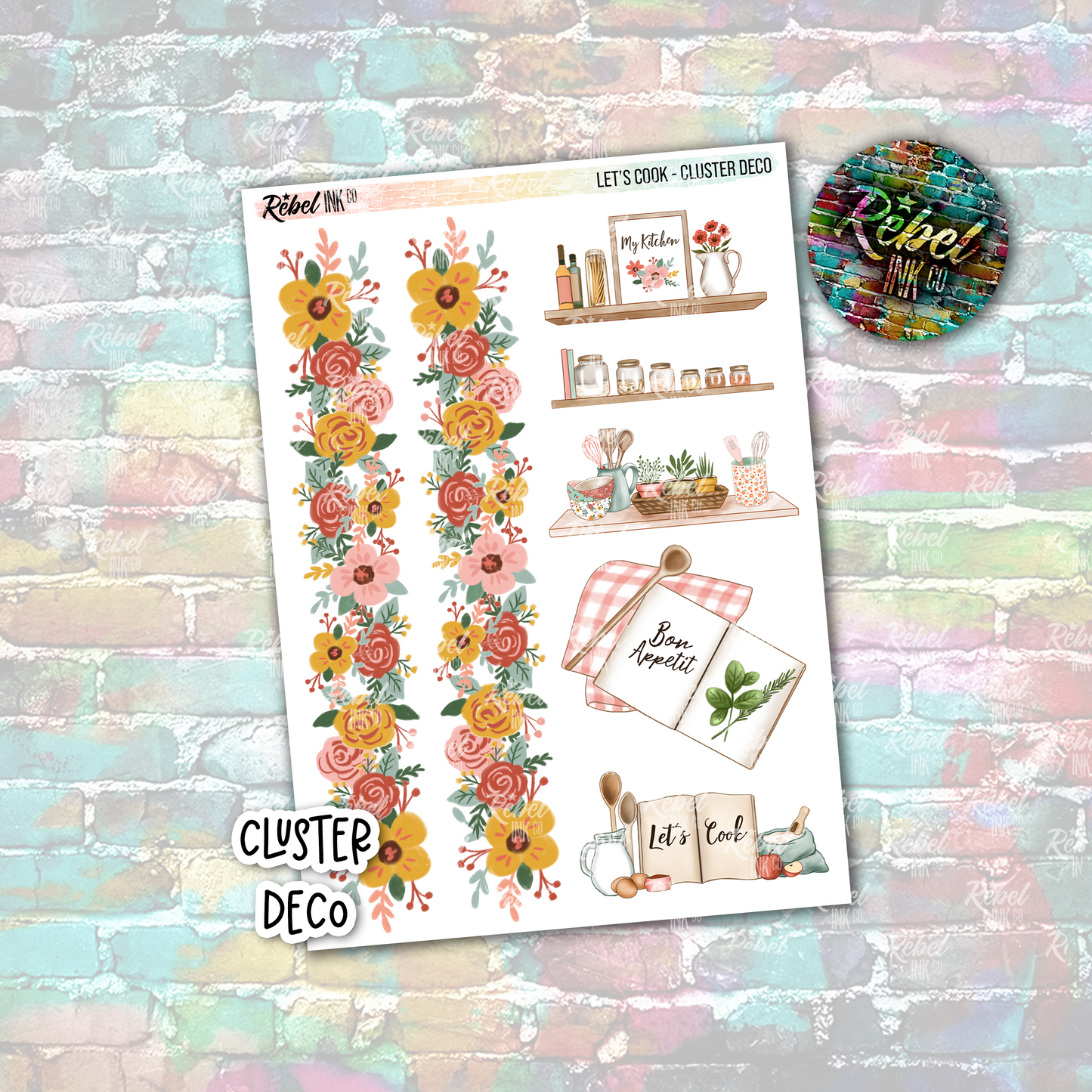 Let's Cook - Cluster Deco Large