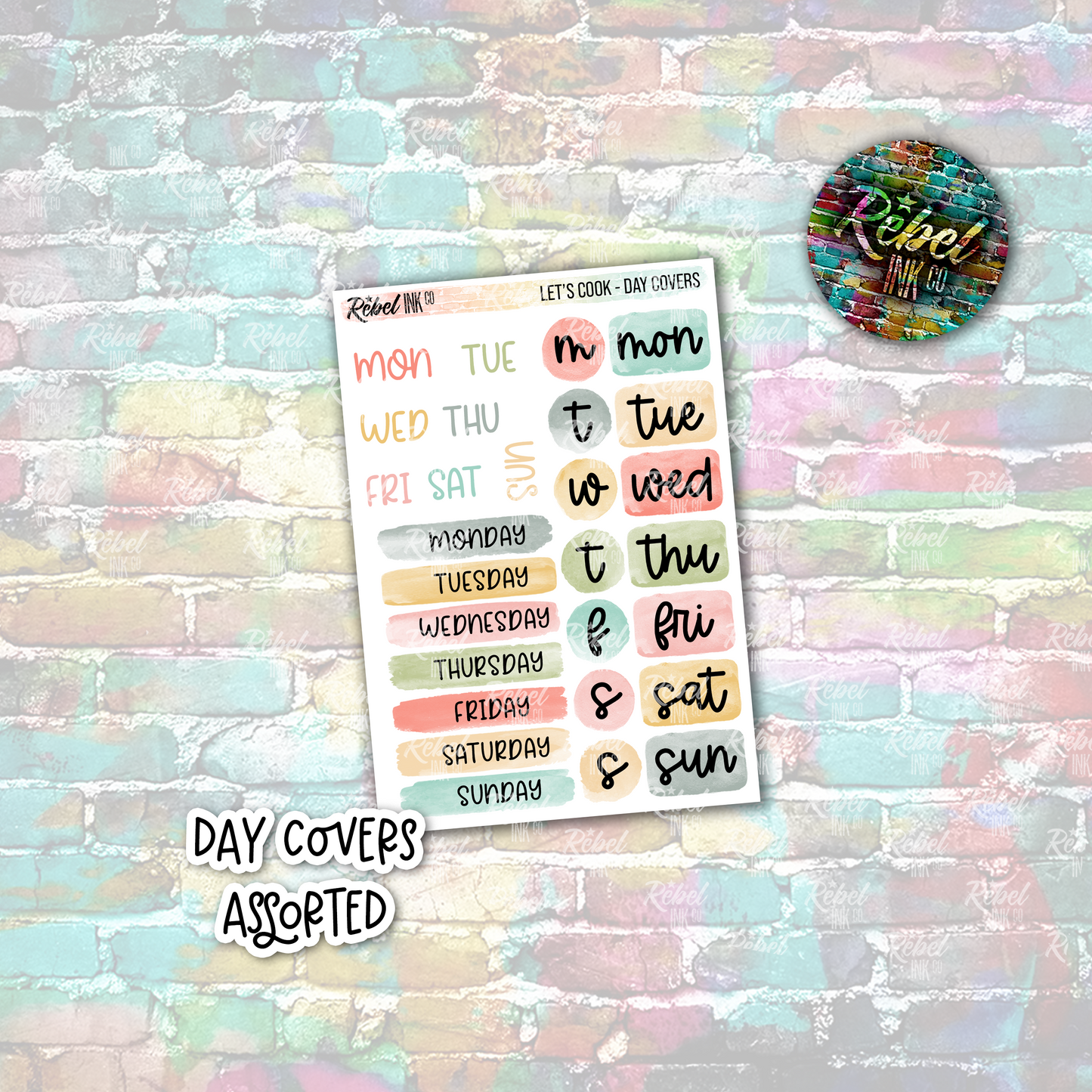 Let's Cook - Day Covers Assorted