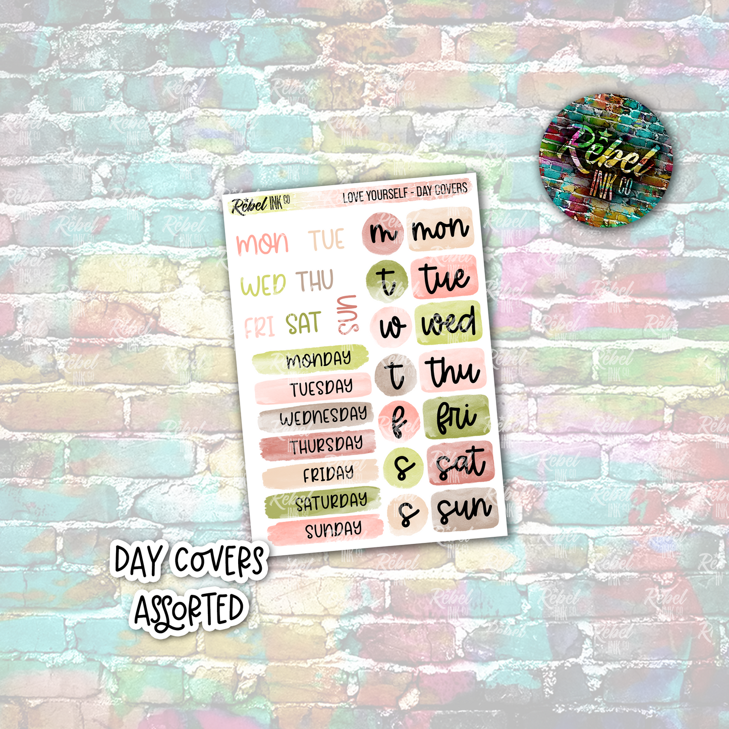 Love Yourself - Day Covers Assorted