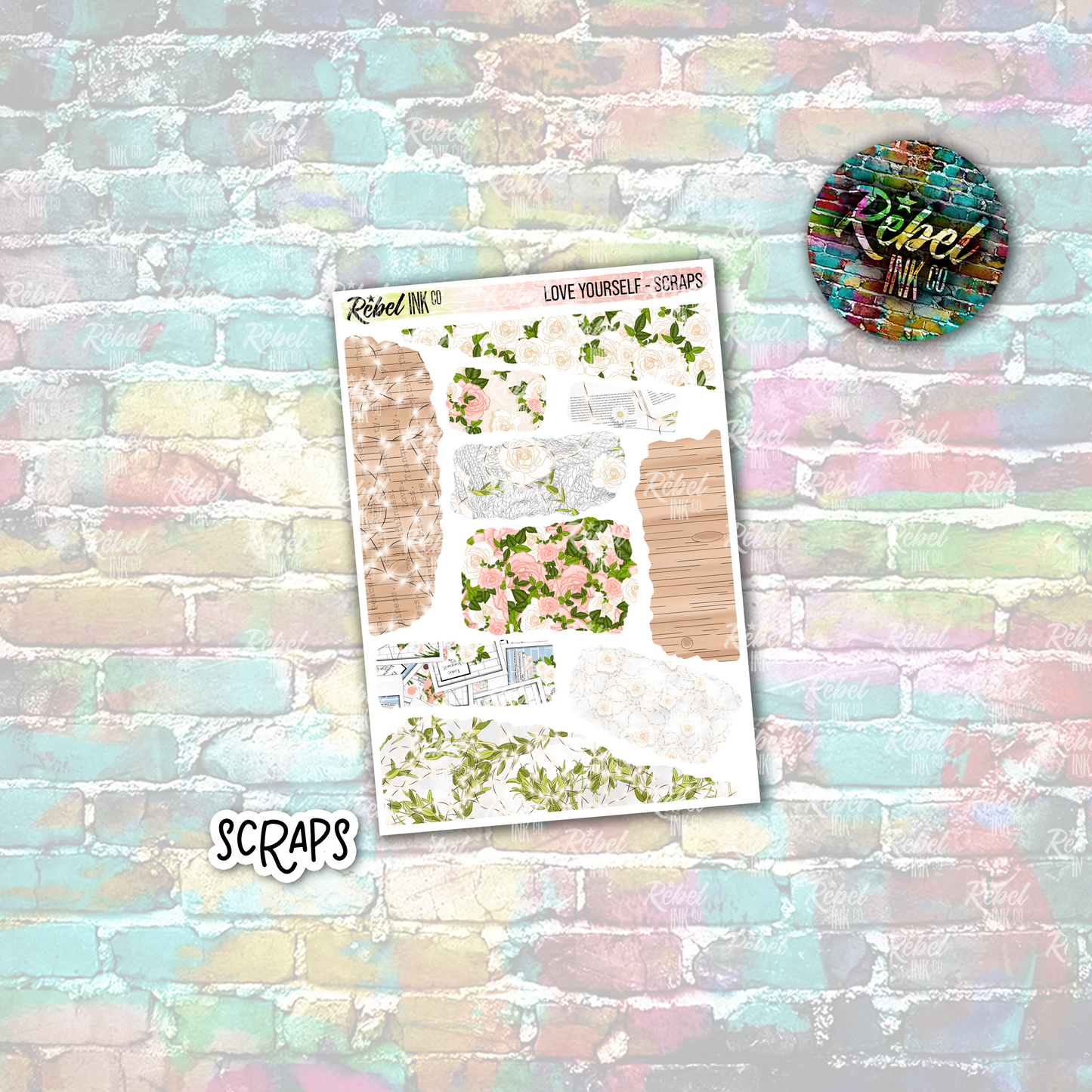 Love Yourself - Scraps Small