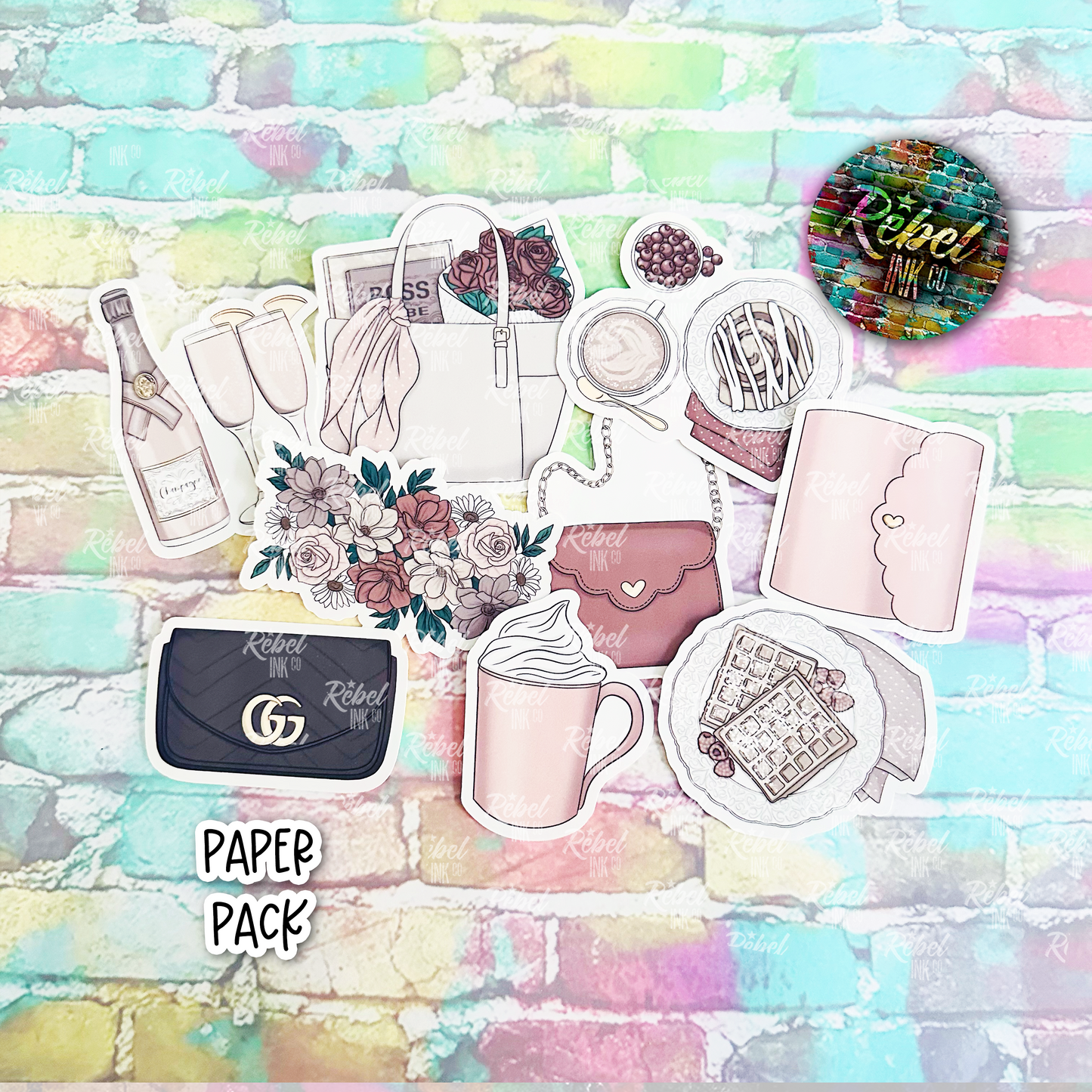 Out to Brunch - Die-cut Sticker Pack