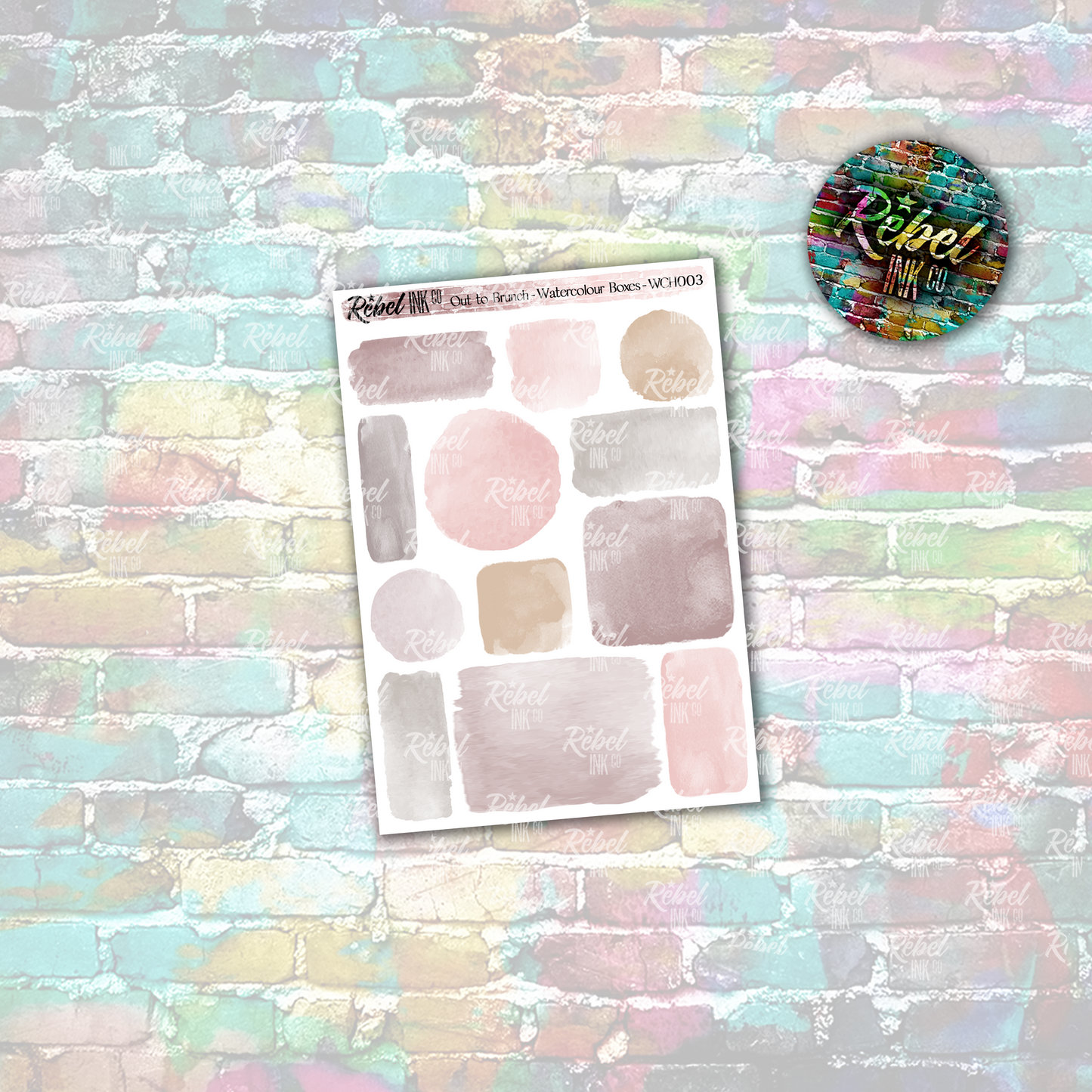 Out to Brunch - Watercolour Boxes Small