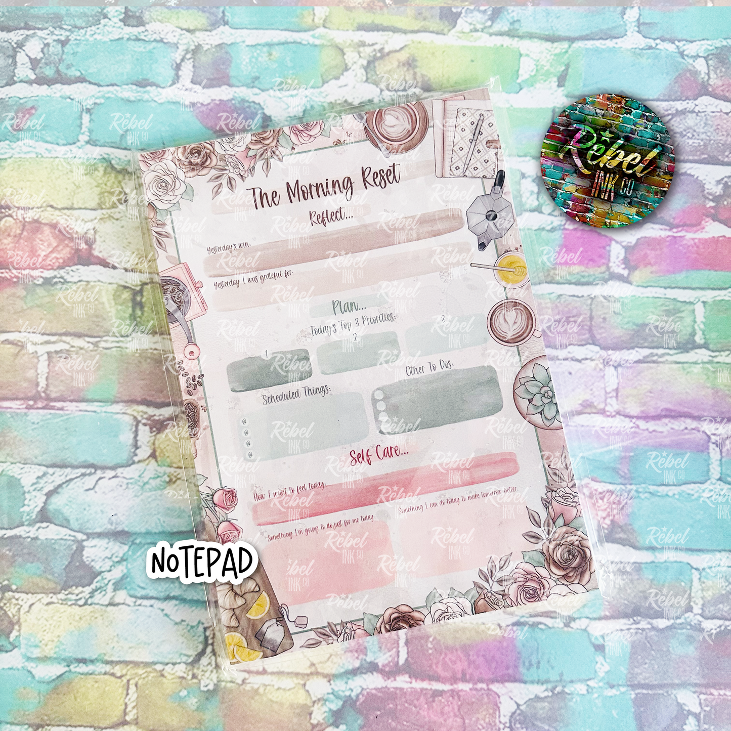 Rise & Shine - A5 'Daily Reset' Notepad