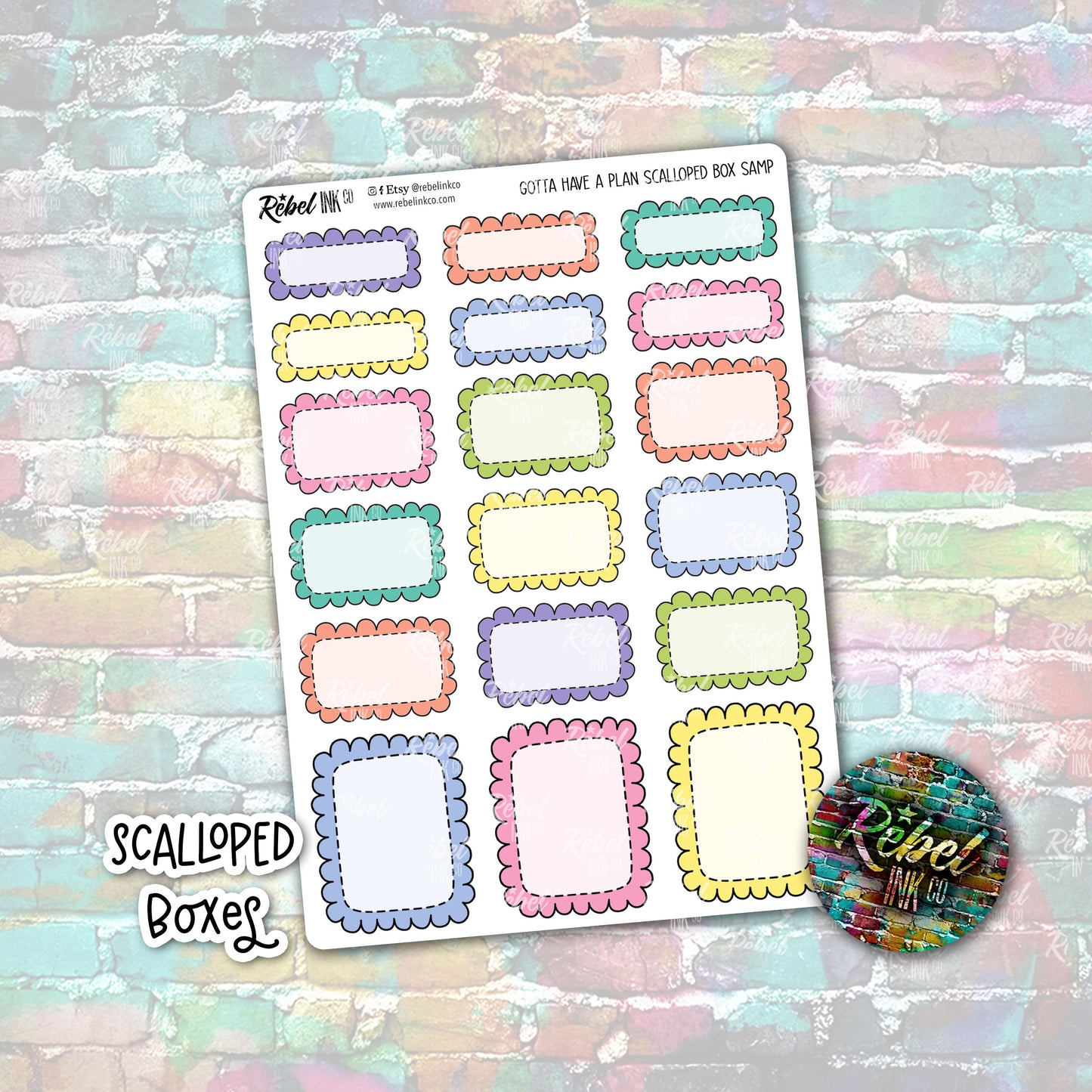 Spring Has Sprung - Scalloped Boxes Standard Vertical