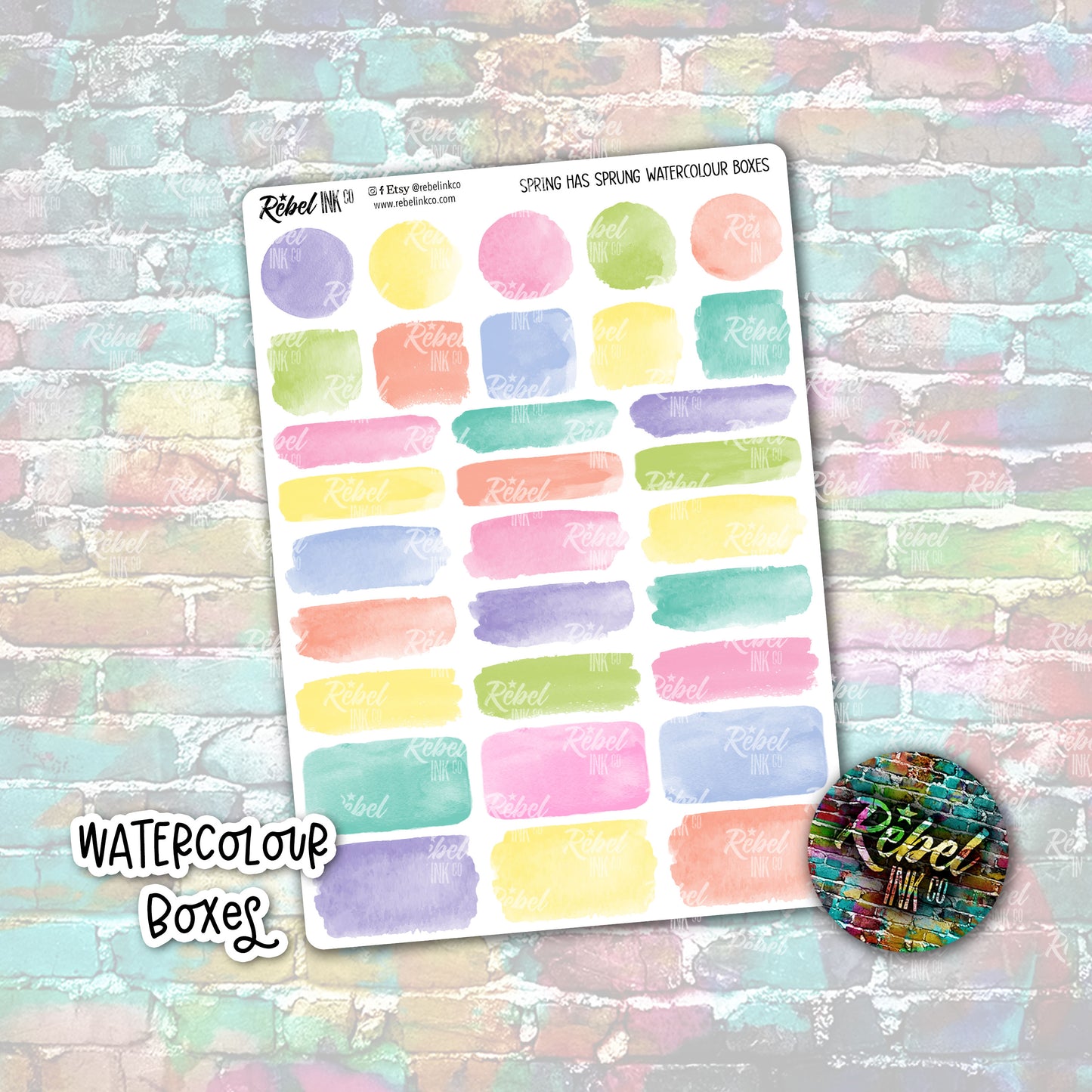 Spring Has Sprung - Watercolour Boxes
