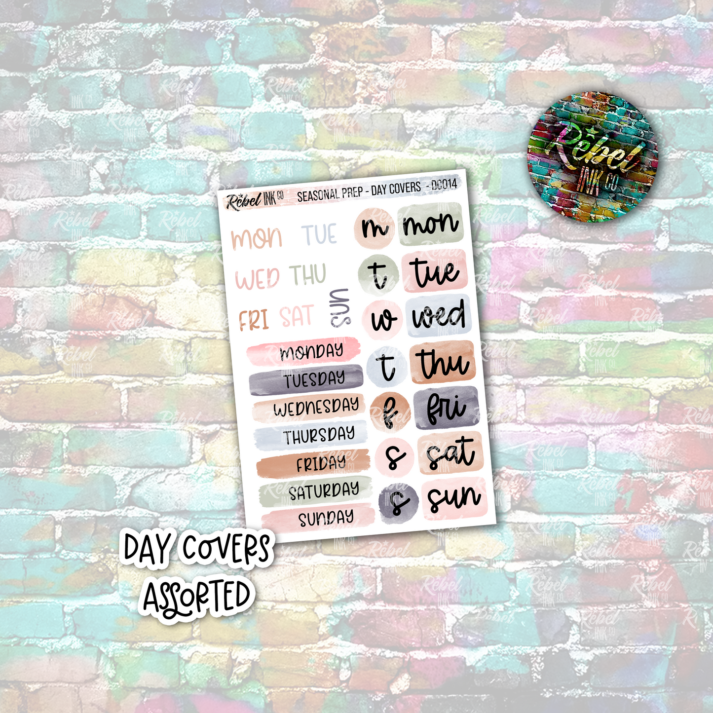 Seasonal Prep - Day Covers Assorted