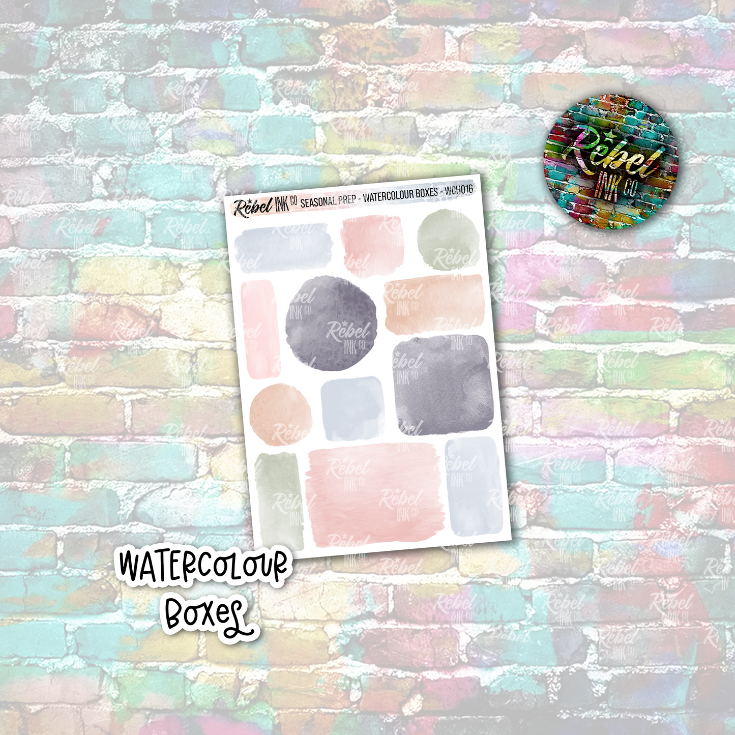 Seasonal Prep - Watercolour Boxes Small