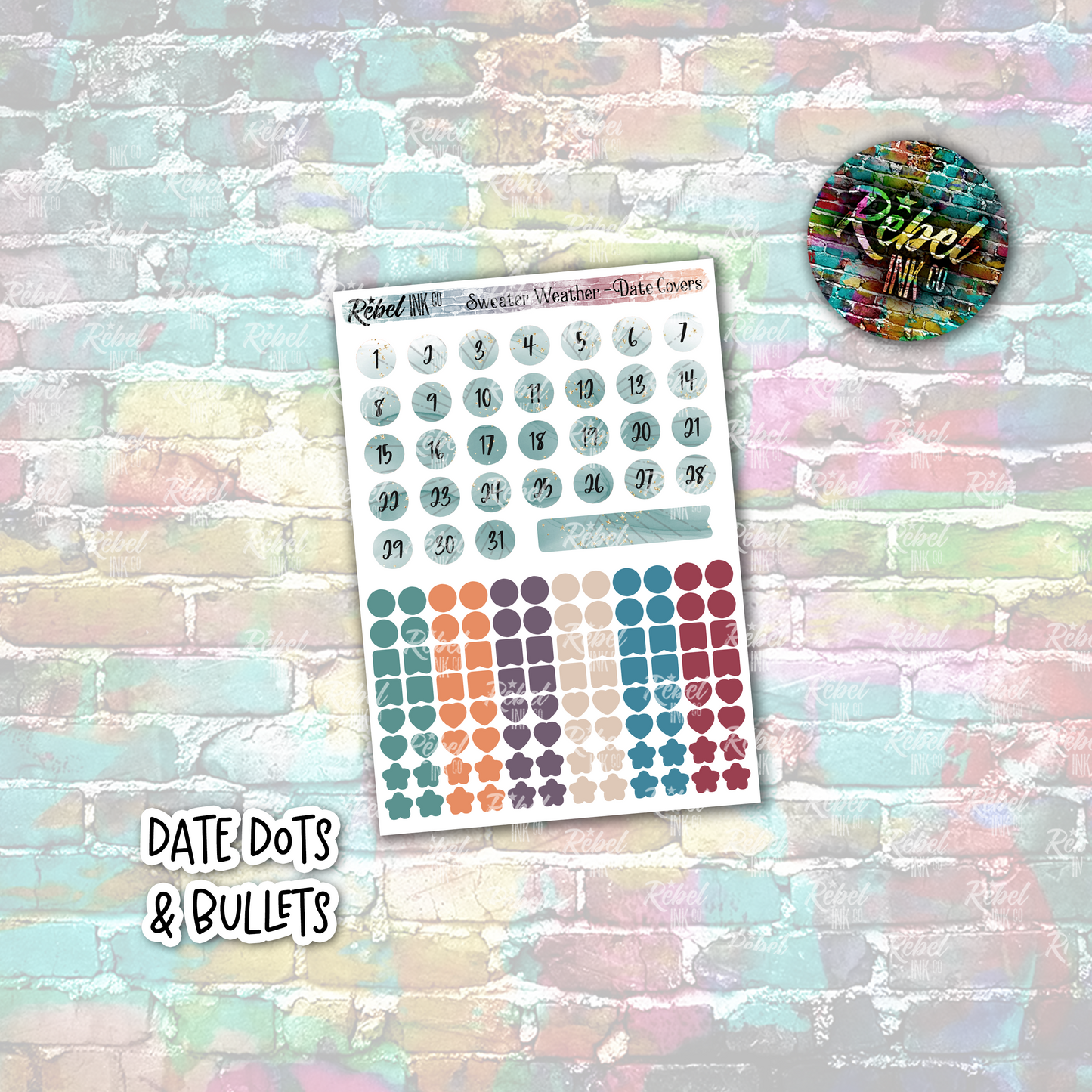 Sweater Weather - Date Dots & Bullets