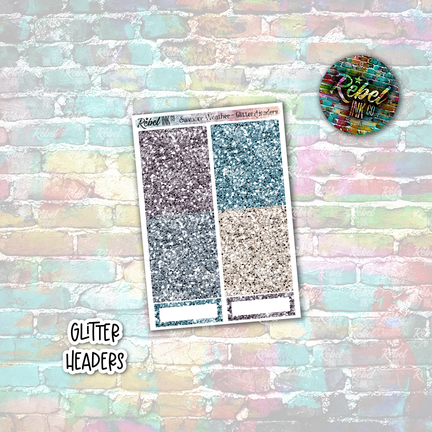 Sweater Weather - Glitter Headers