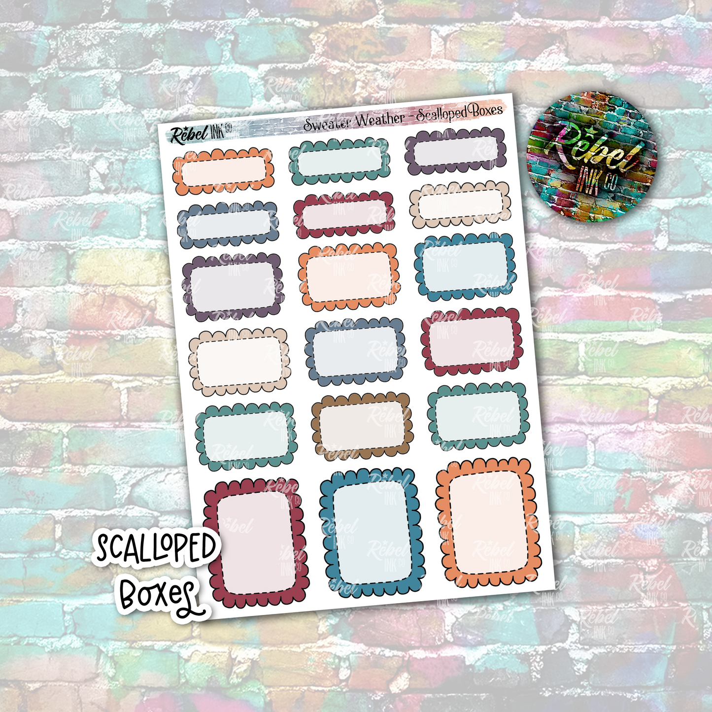 Sweater Weather - Scalloped Boxes Standard Vertical