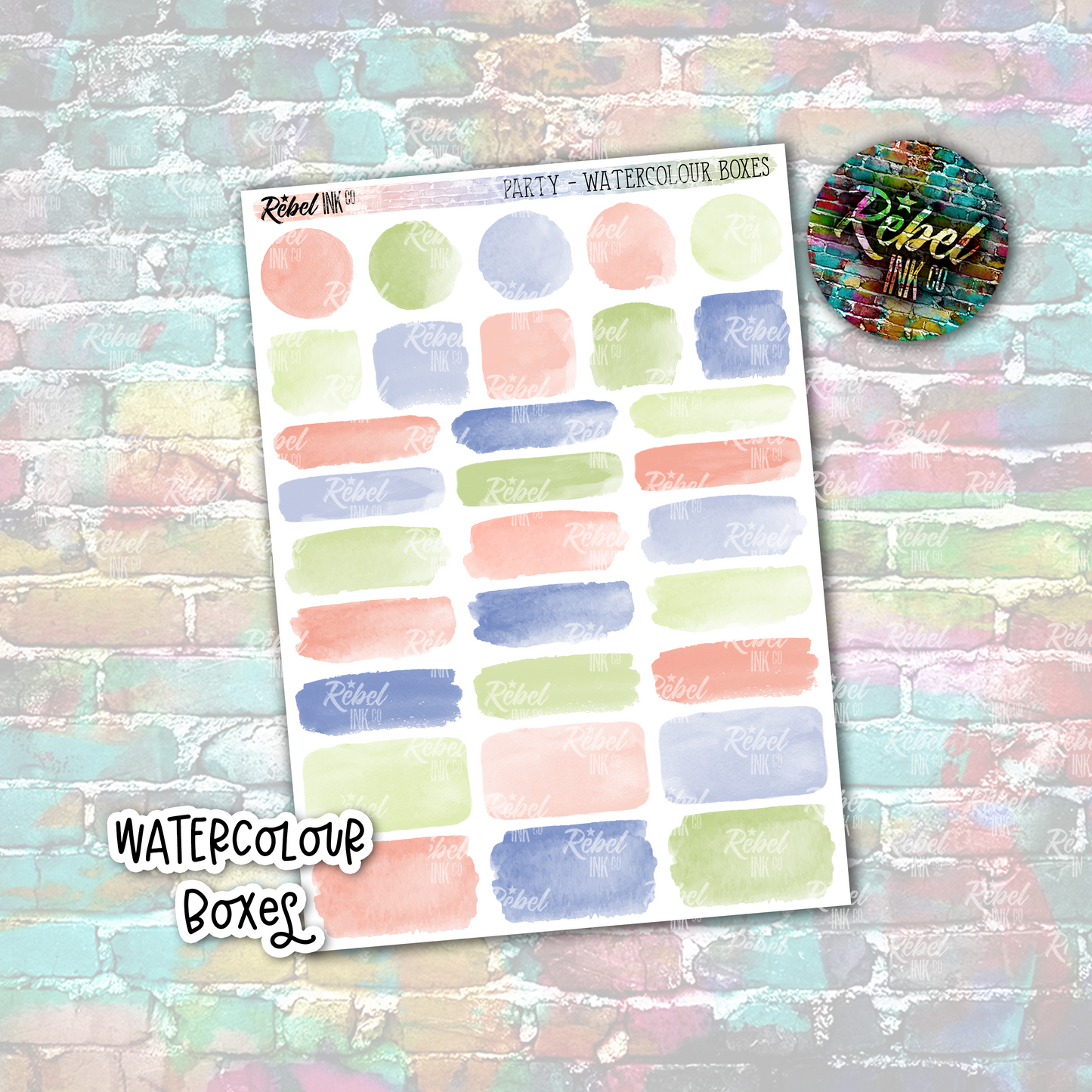 Unwind - Watercolour Boxes