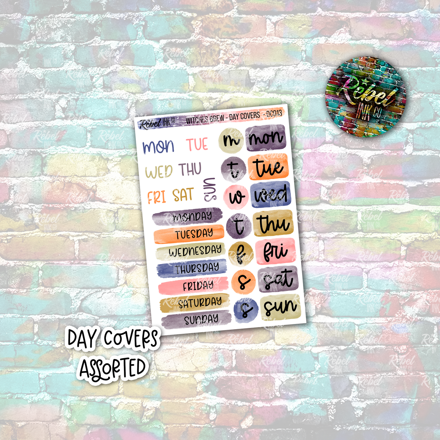 Witches Brew - Day Covers Assorted
