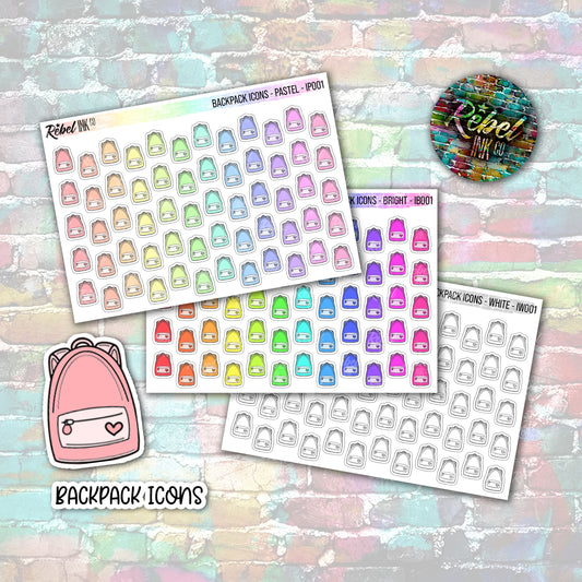 Backpack Icon Stickers