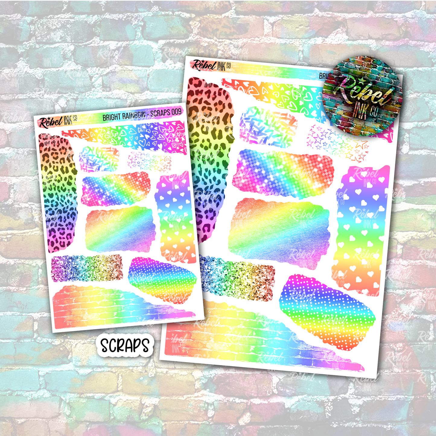 Bright Rainbow - Scraps