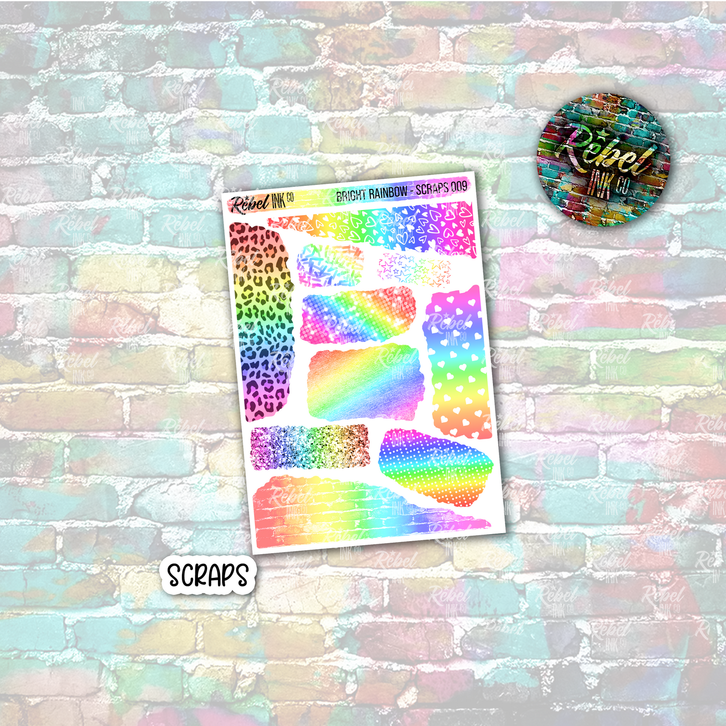 Bright Rainbow - Scraps