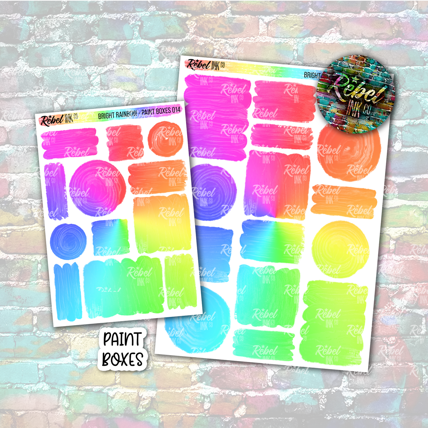 Bright Rainbow - Paint Boxes Multi