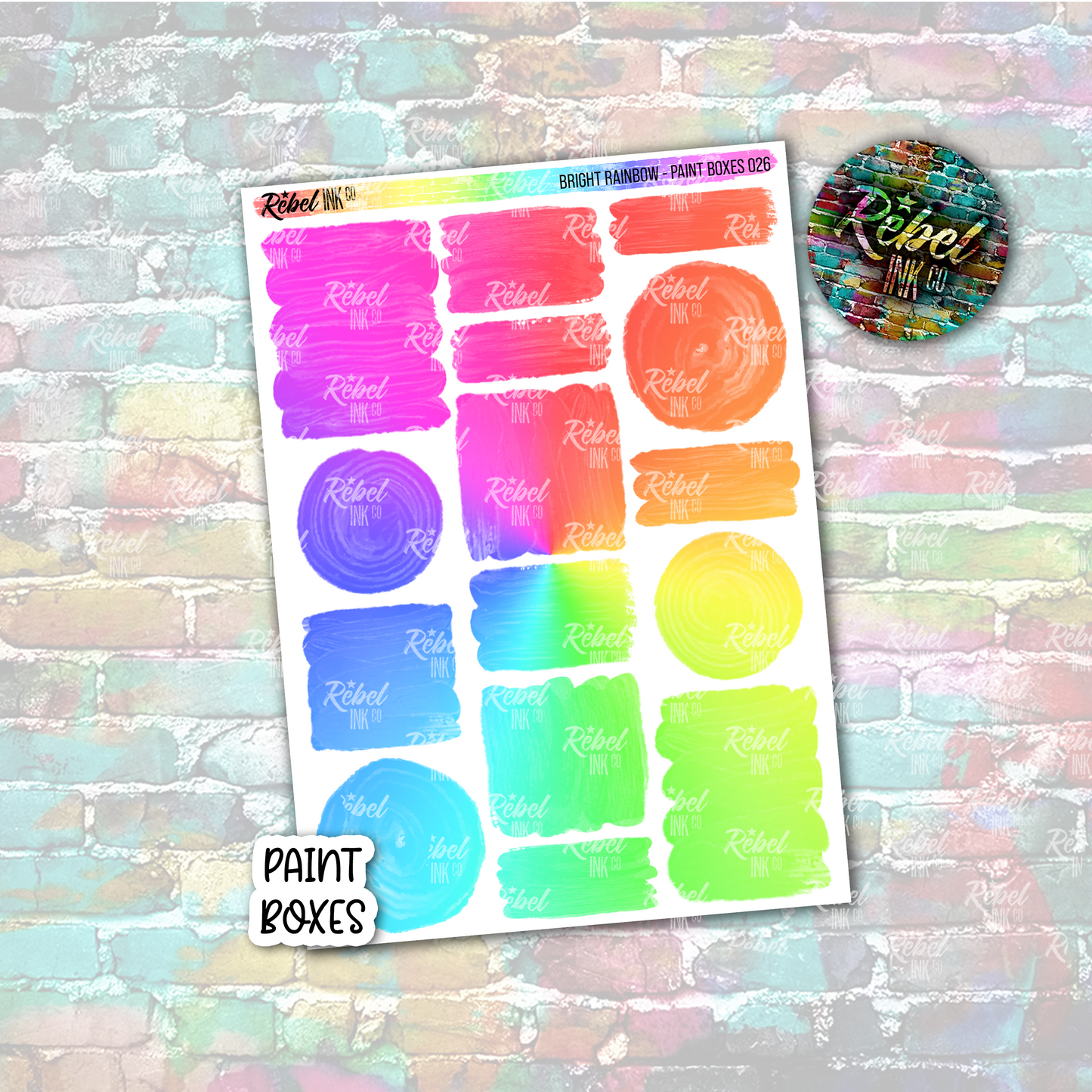 Bright Rainbow - Paint Boxes Multi
