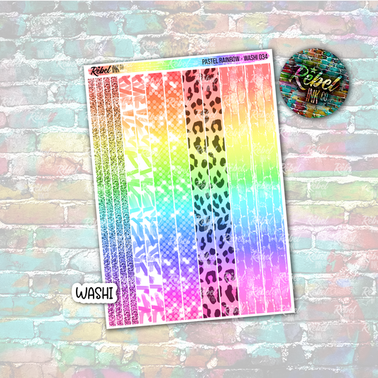 Bright Rainbow - Washi