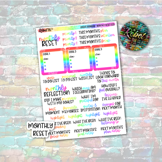 Bright Rainbow - Monthly Reset