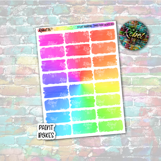 Bright Rainbow - Paint Third Boxes
