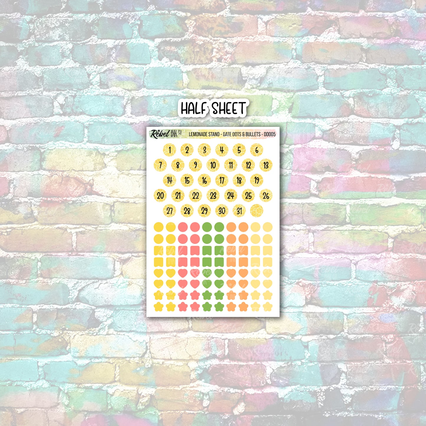 Lemonade Stand - Date Dots & Bullets