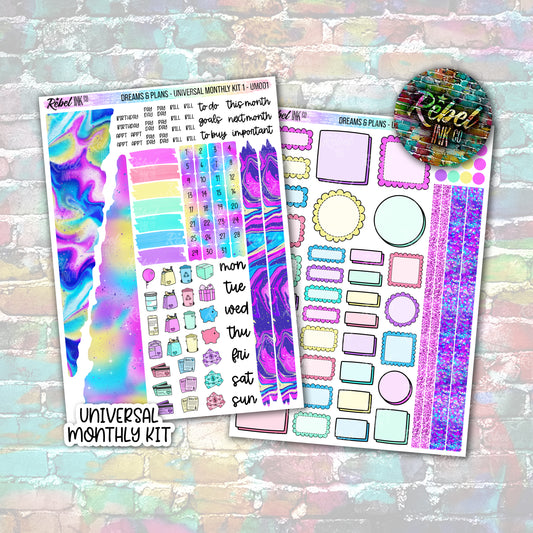 Dreams & Plans - Universal Monthly Kit