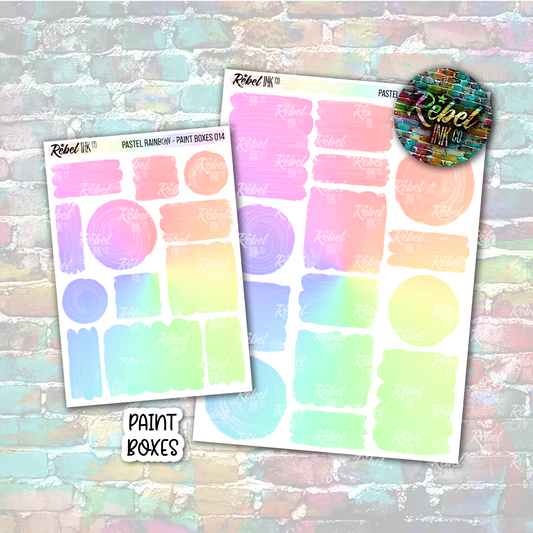 Pastel Rainbow - Paint Boxes Multi